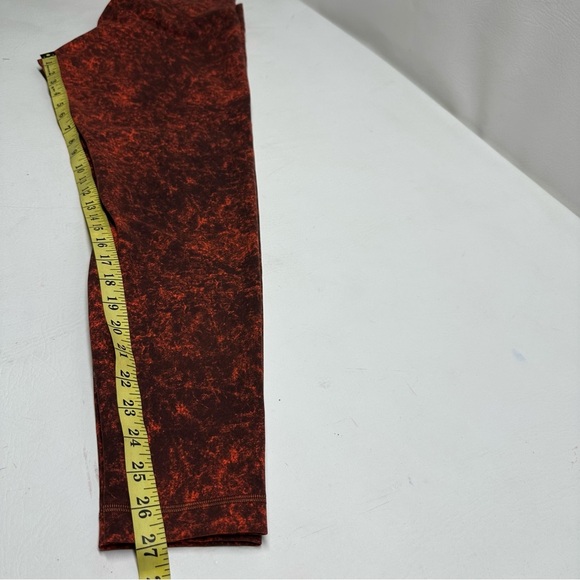 Lululemon wunder train high rise Women's Red/ black Leggings size 14 - Picture 9 of 10
